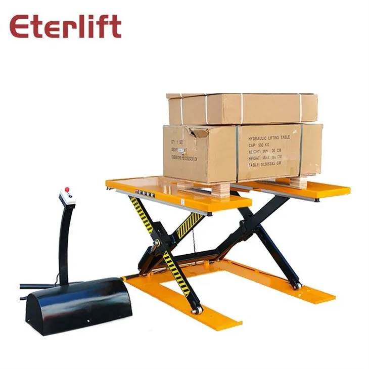 Meja Angkat Gunting Listrik Hidrolik Stasioner