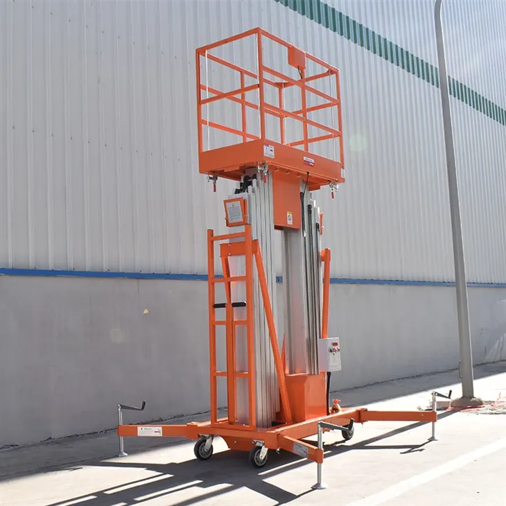 Dorong pengangkat tiang aluminium